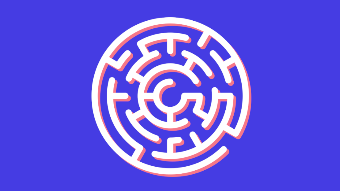 A circular maze representing a complex project.